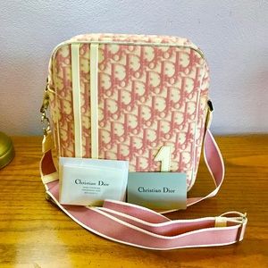 Christian Dior Trotter Pattern Pink PVC